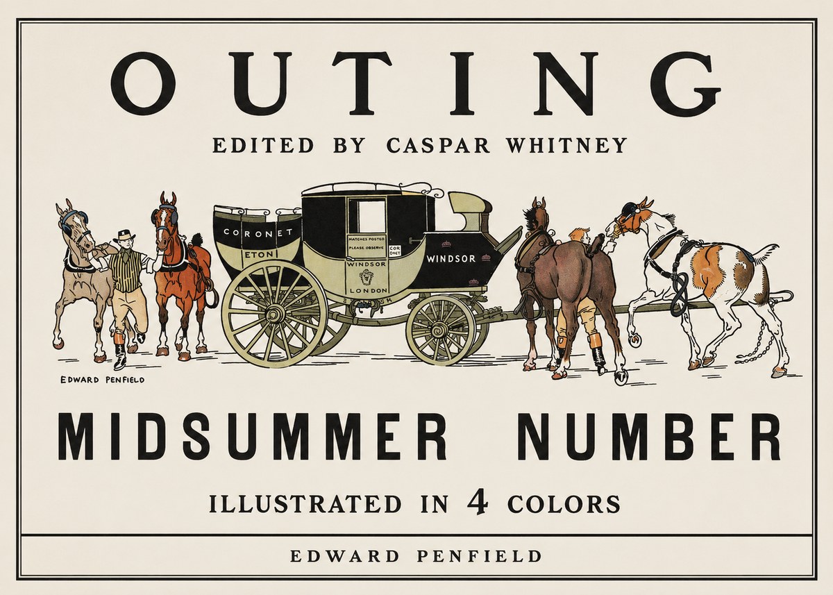 Edward Penfield Outing - Midsummer Number No1 - Affiche