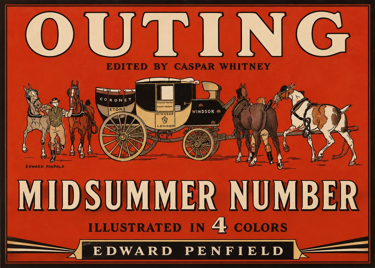 Edward Penfield Outing - Midsummer Number No2 - Affiche