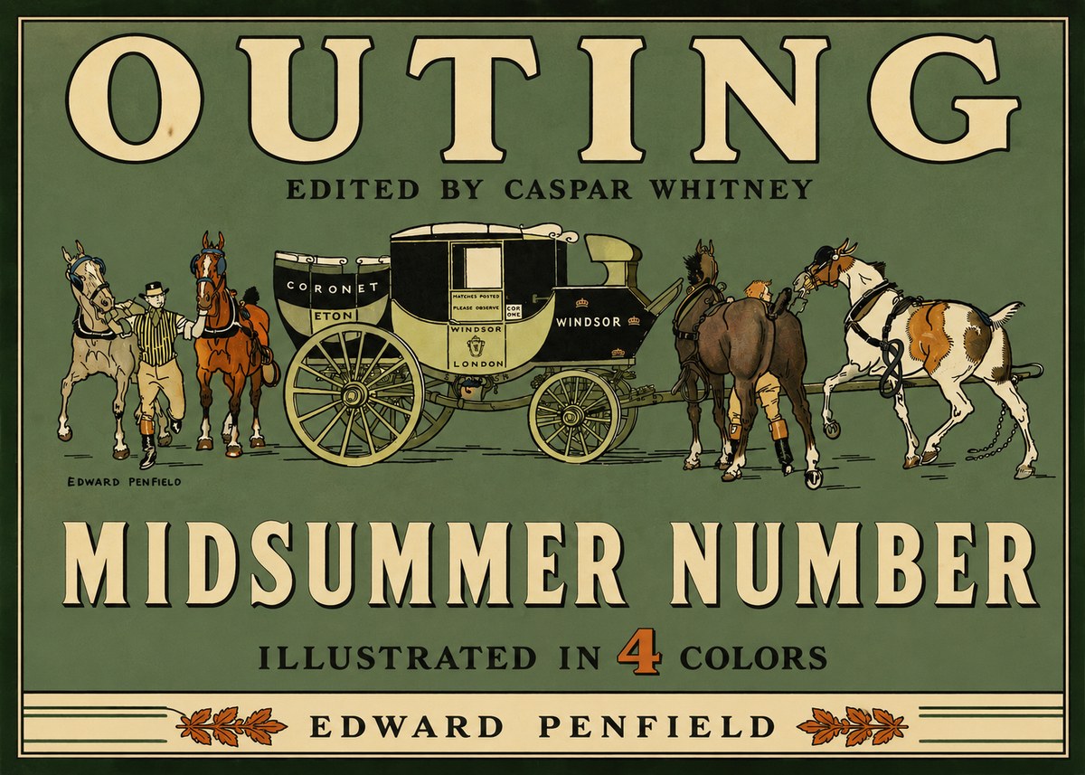 Edward Penfield Outing - Midsummer Number No3 - Affiche