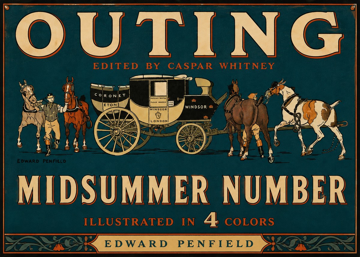 Edward Penfield Outing - Midsummer Number No4 - Affiche