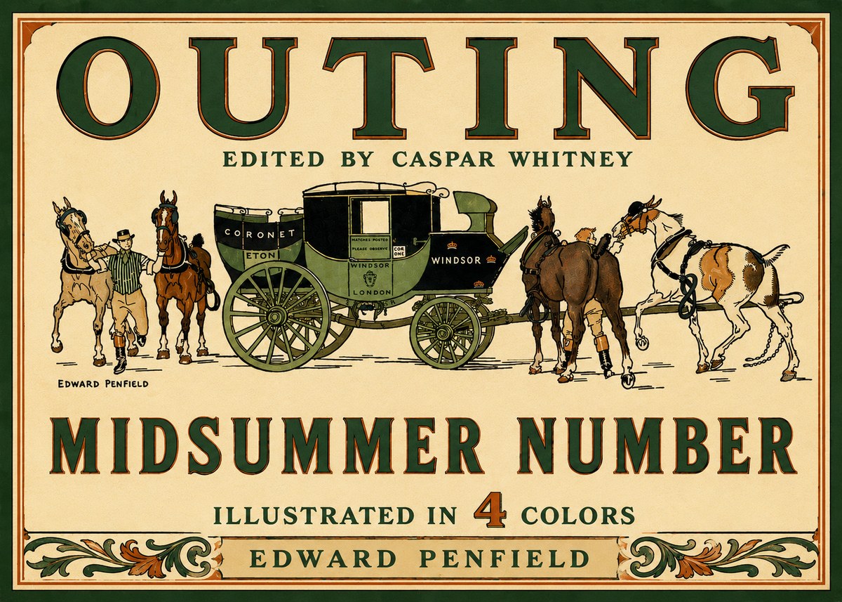 Edward Penfield Outing - Midsummer Number No6 - Affiche