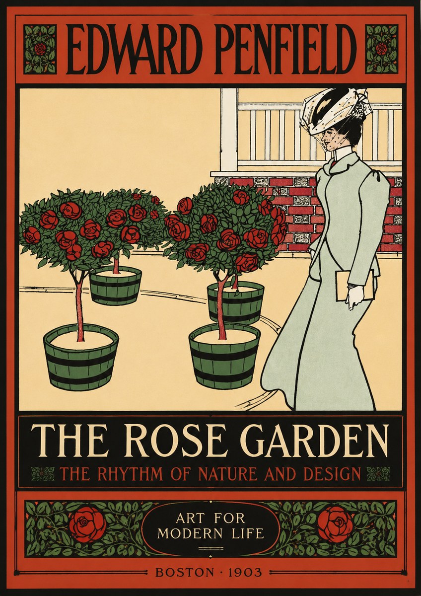 Edward Penfield The Rose Garden No2 - Affiche