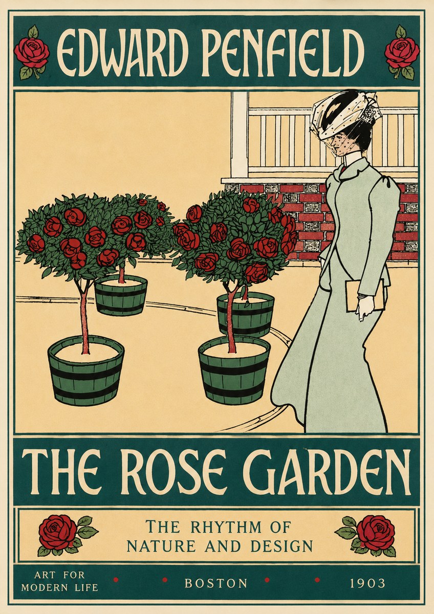 Edward Penfield The Rose Garden No3 - Affiche