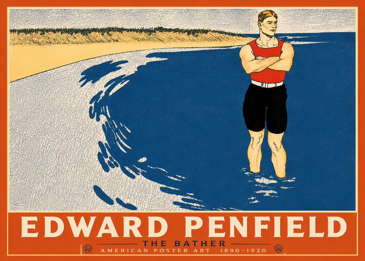 Edward Penfield The Bather No4 - Affiche