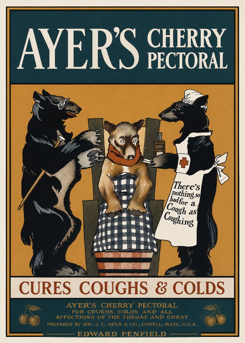 Edward Penfield Ayer's Cherry Pectoral No1 - Affiche