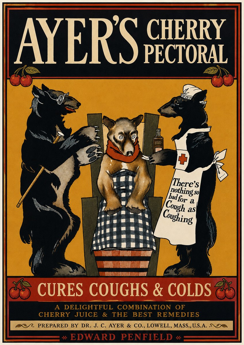 Edward Penfield Ayer's Cherry Pectoral No3 - Affiche