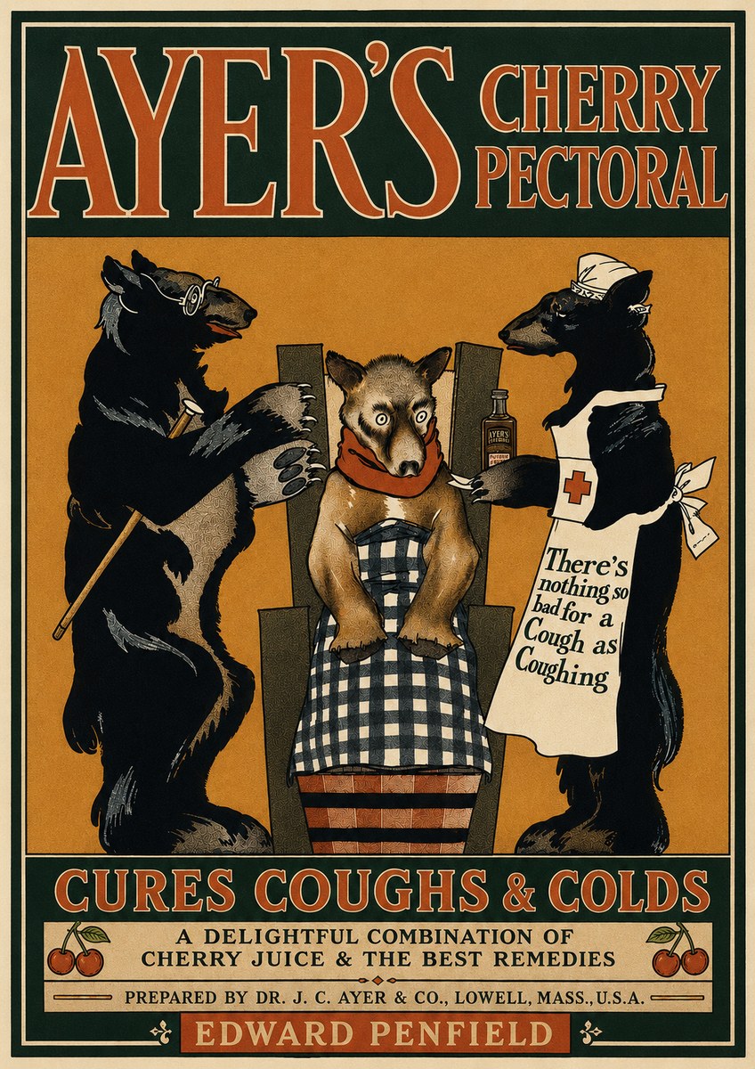 Edward Penfield Ayer's Cherry Pectoral No4 - Affiche