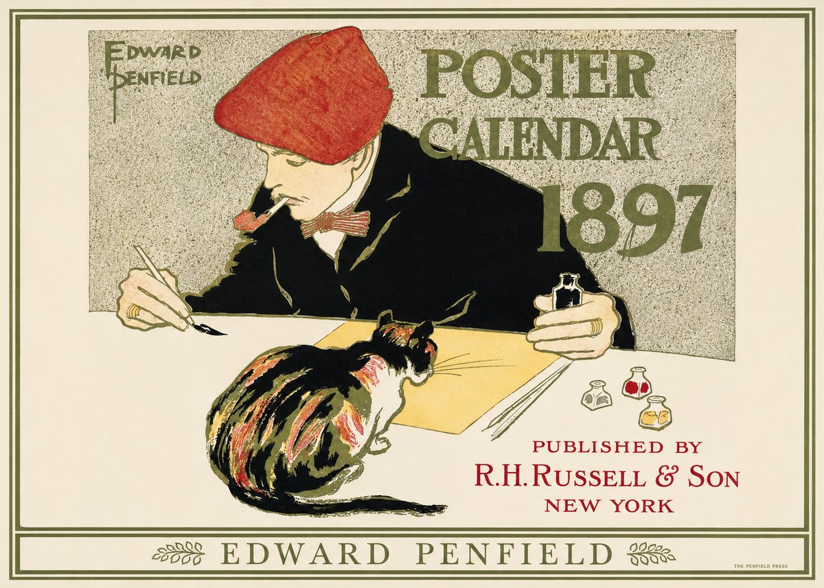 Edward Penfield Poster Calendar 1897 No1 - Affiche