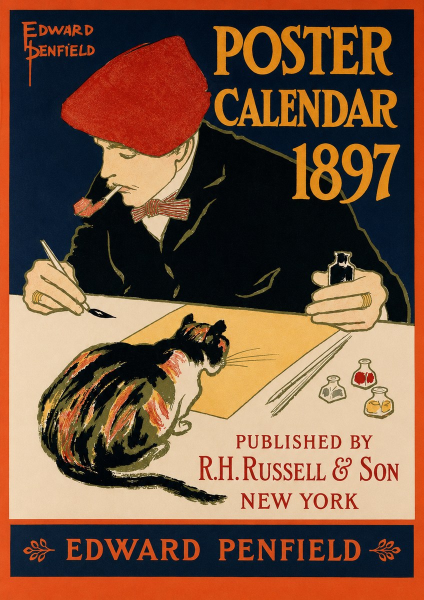 Edward Penfield Poster Calendar 1897 No2 - Affiche