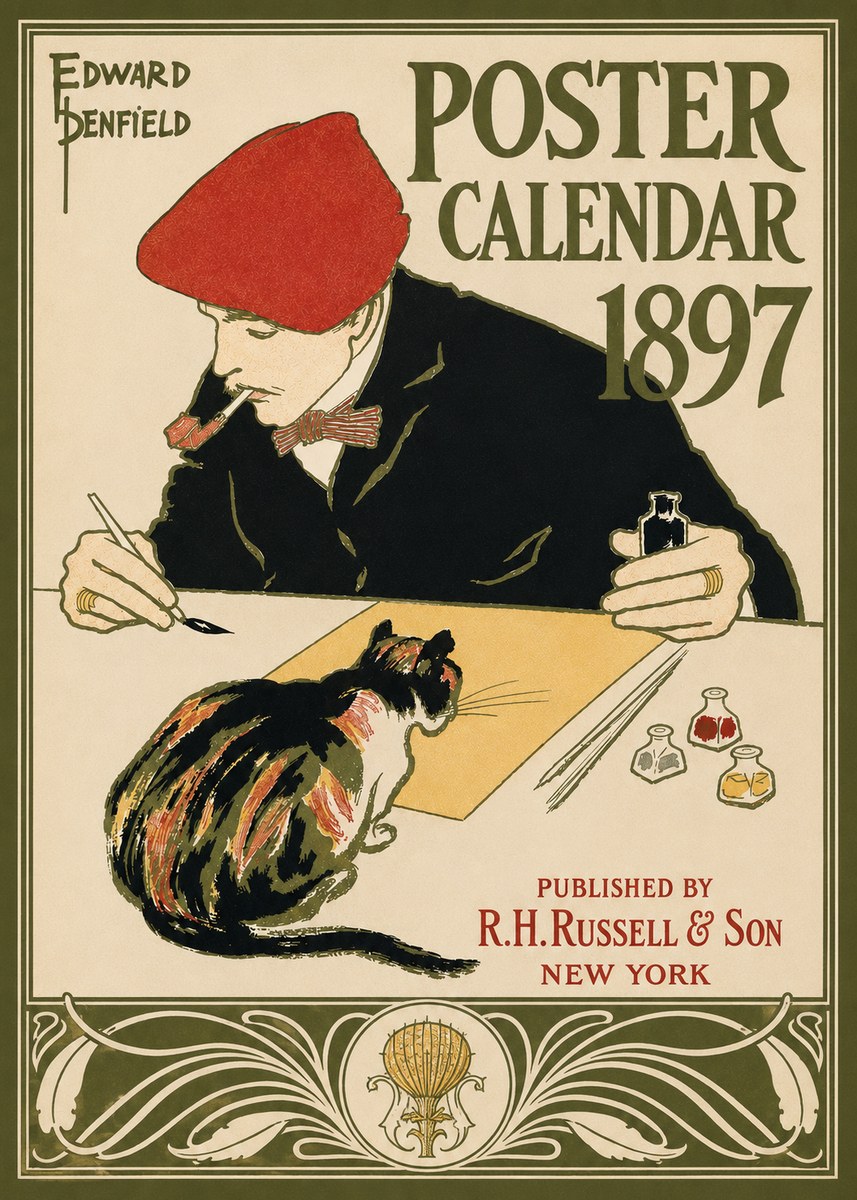 Edward Penfield Poster Calendar 1897 No3 - Affiche