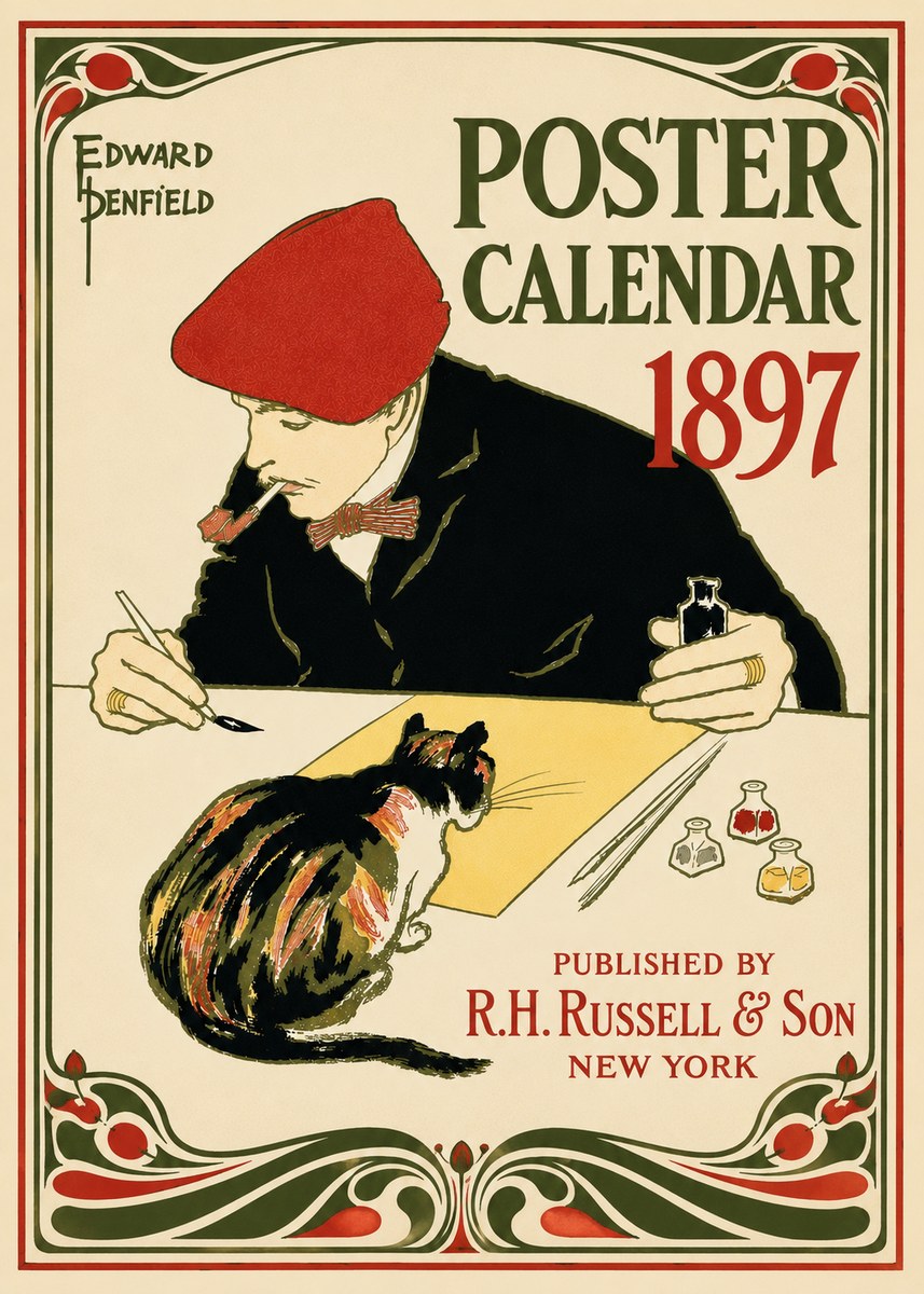 Edward Penfield Poster Calendar 1897 No5 - Affiche