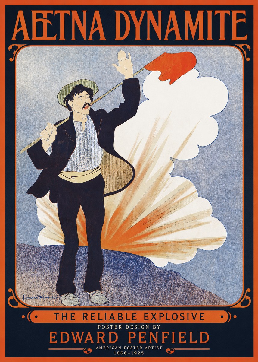 Edward Penfield Aetna Dynamite No2 - Affiche