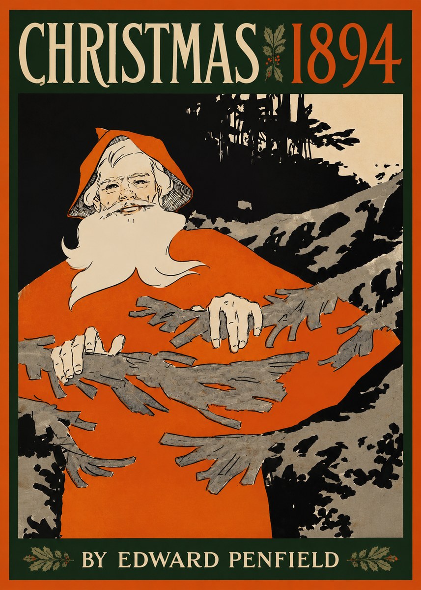 Edward Penfield Christmas 1894 No3 - Affiche