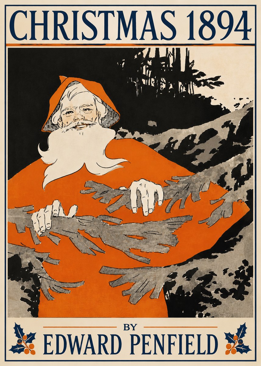 Edward Penfield Christmas 1894 No4 - Affiche