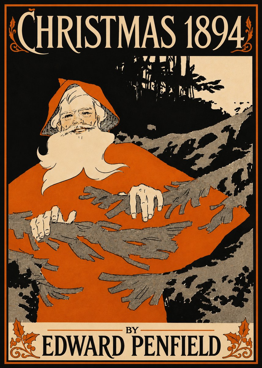 Edward Penfield Christmas 1894 No5 - Affiche