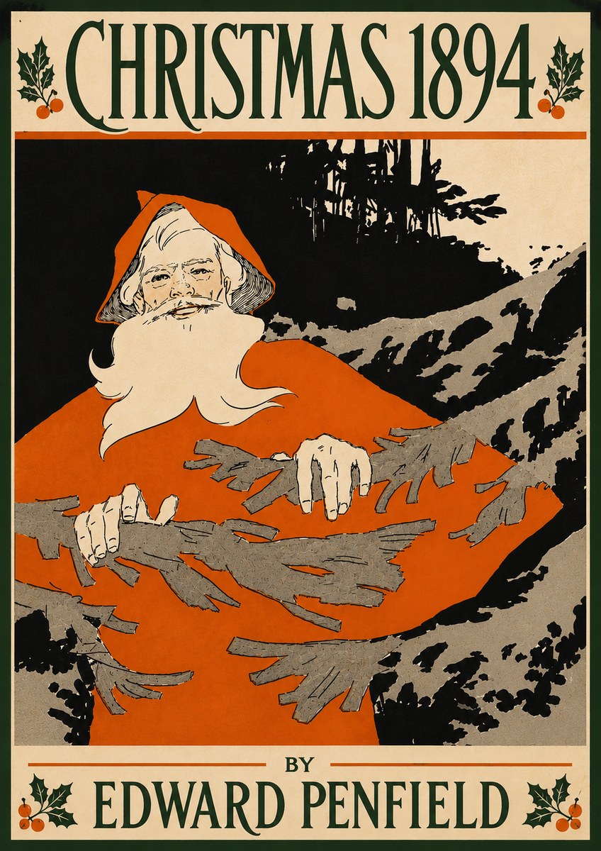 Edward Penfield Christmas 1894 No6 - Affiche