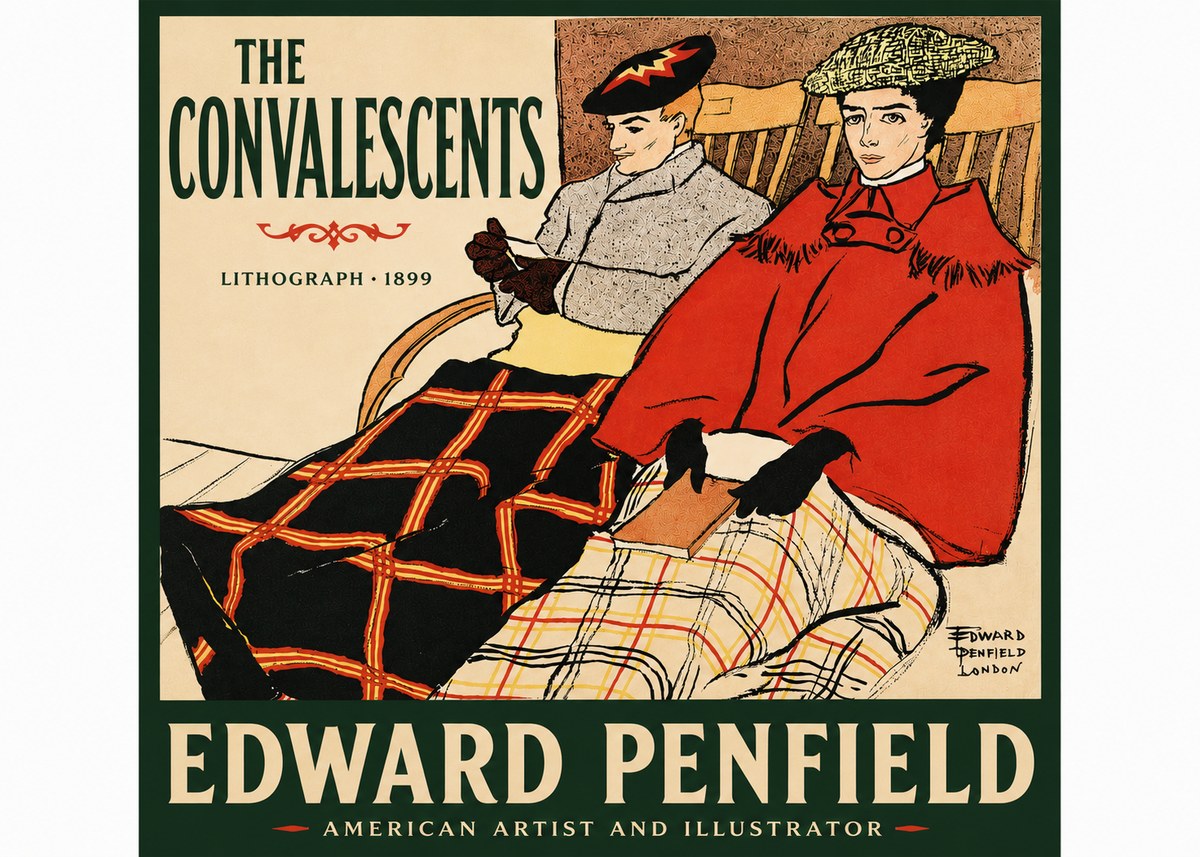 Edward Penfield The Convalescents No4 - Affiche