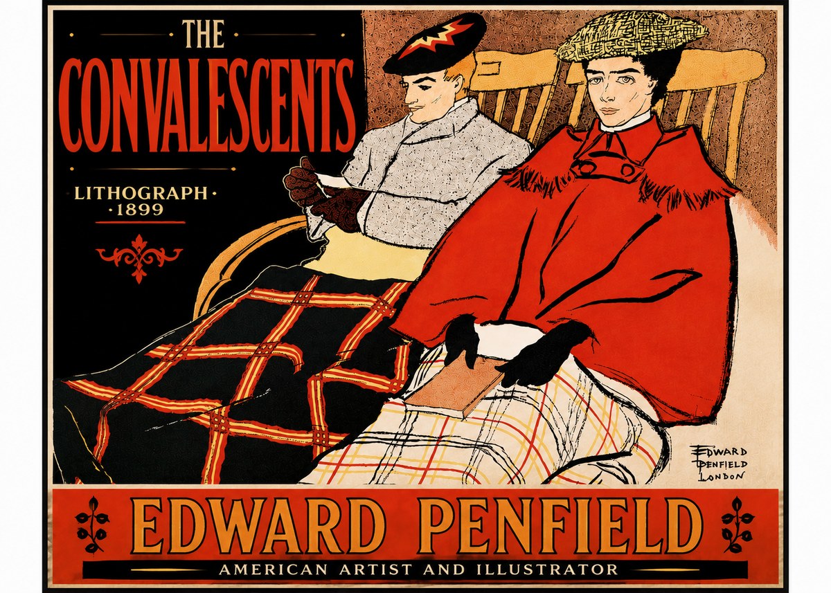 Edward Penfield The Convalescents No5 - Affiche