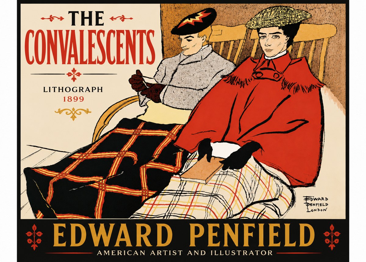 Edward Penfield The Convalescents No6 - Affiche