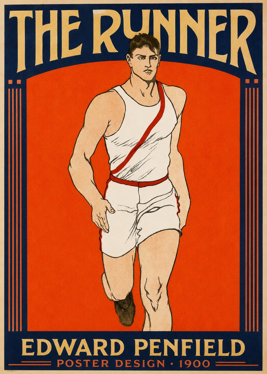 Edward Penfield The Runner No2 - Affiche