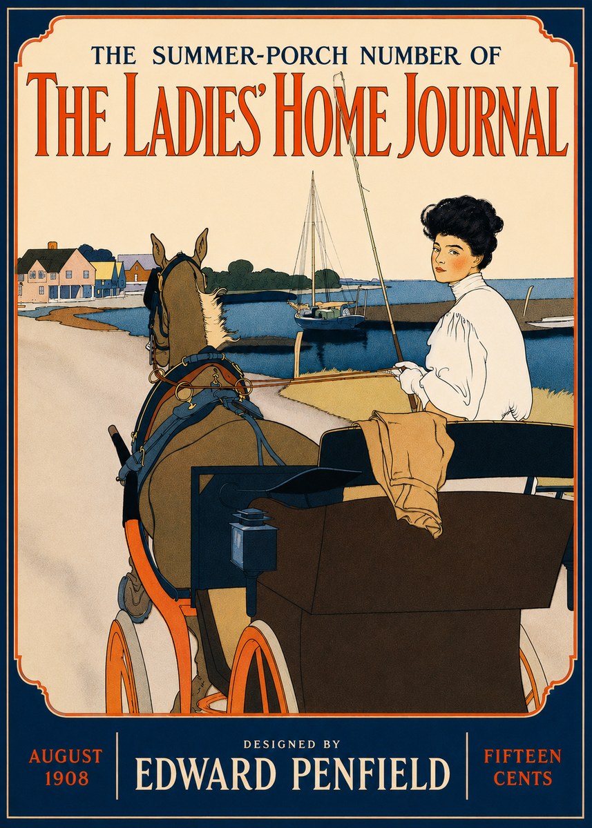 Edward Penfield The Ladies' Home Journal No4 - Affiche