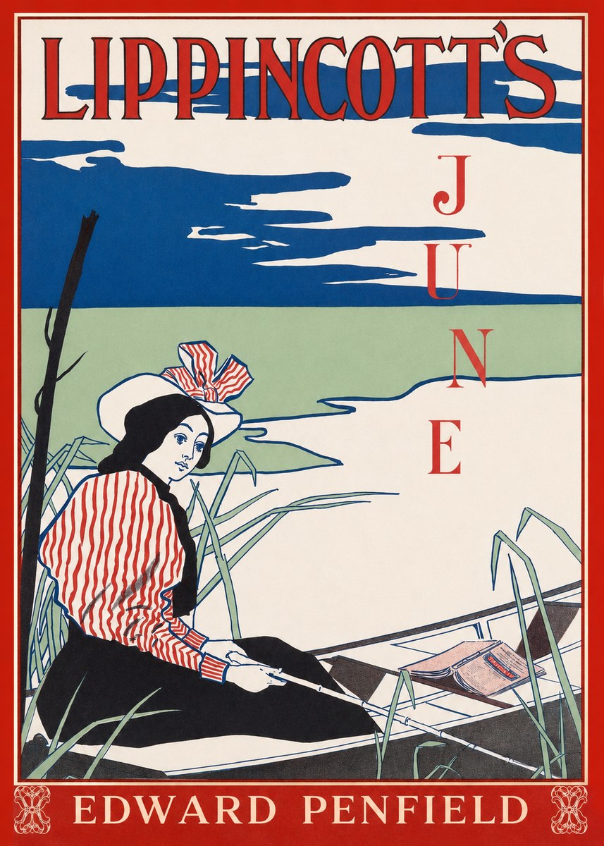 Edward Penfield Lippincott's June No1 - Affiche