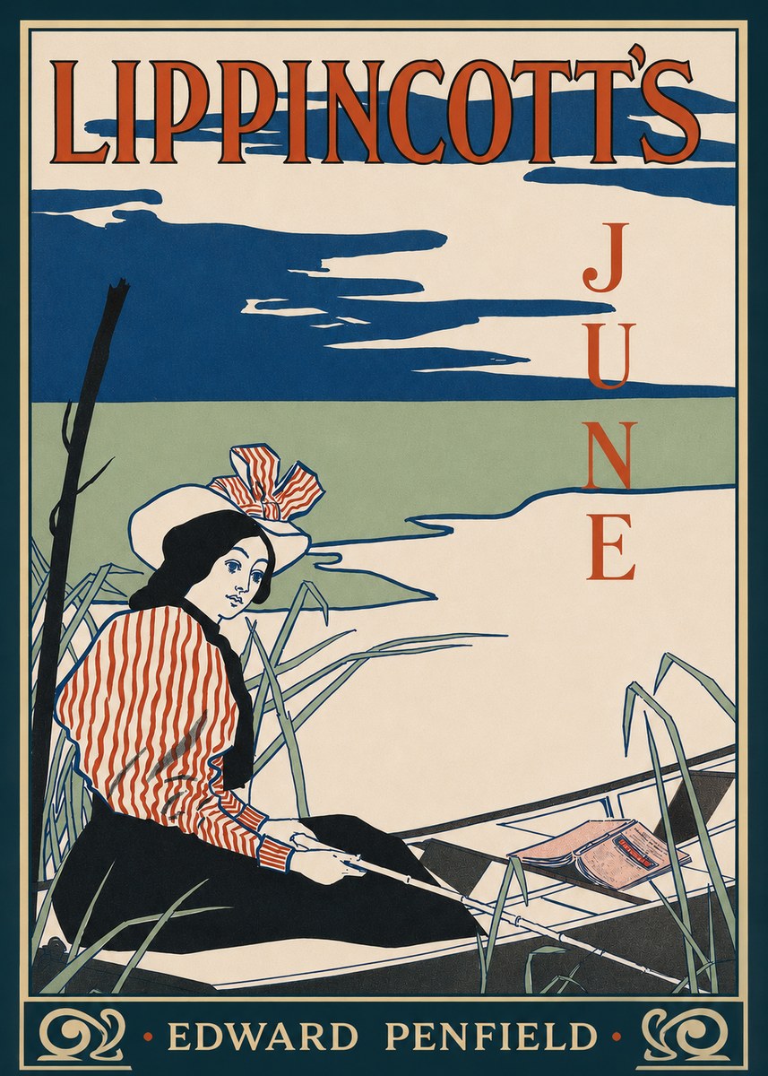 Edward Penfield Lippincott's June No2 - Affiche