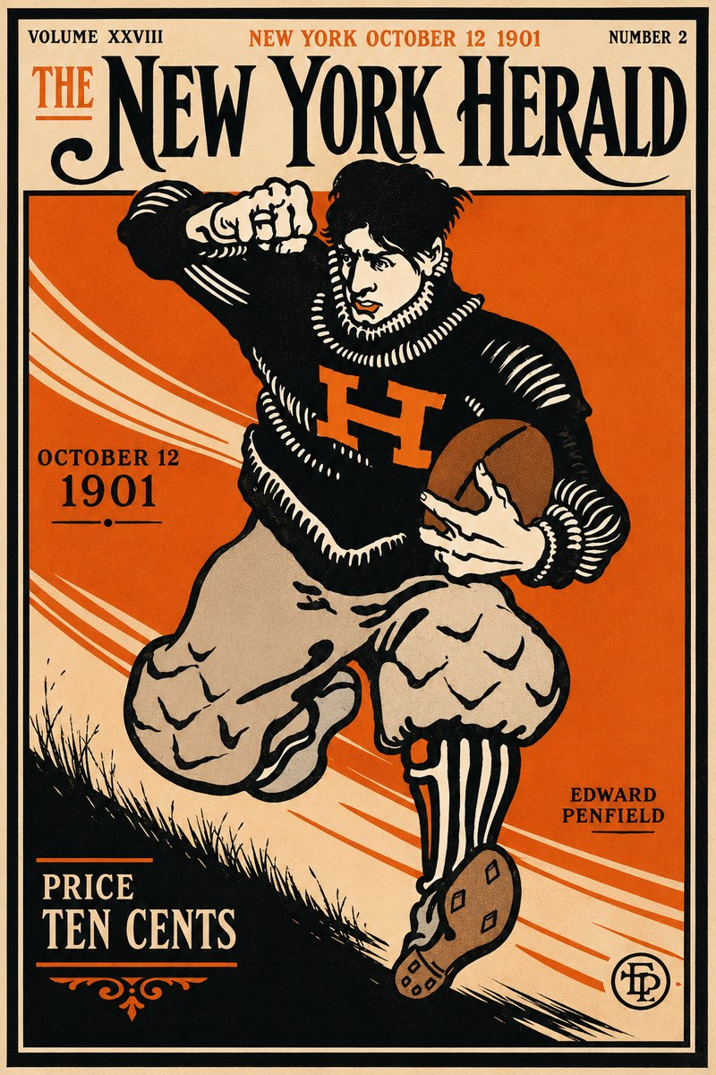 Edward Penfield The New York Herald No3 - Affiche