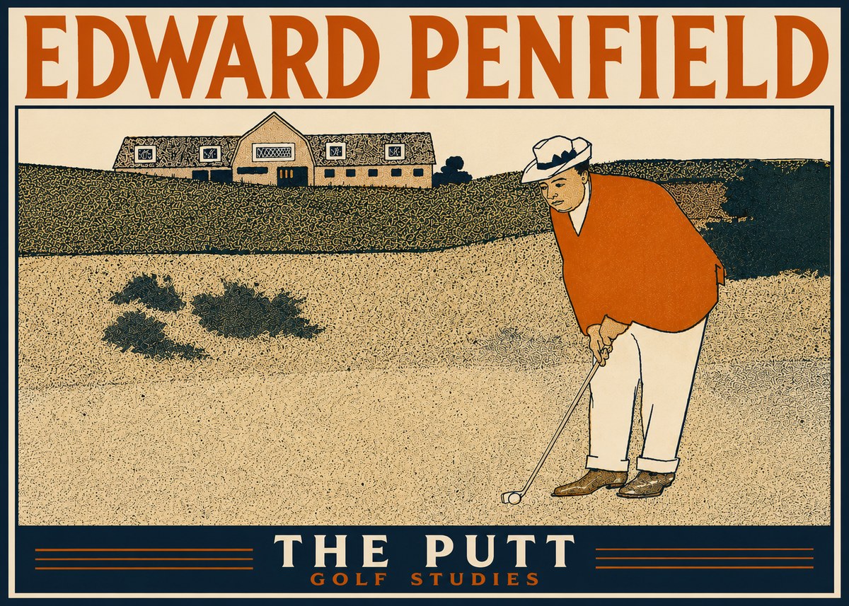 Edward Penfield The Putt No5 - Affiche