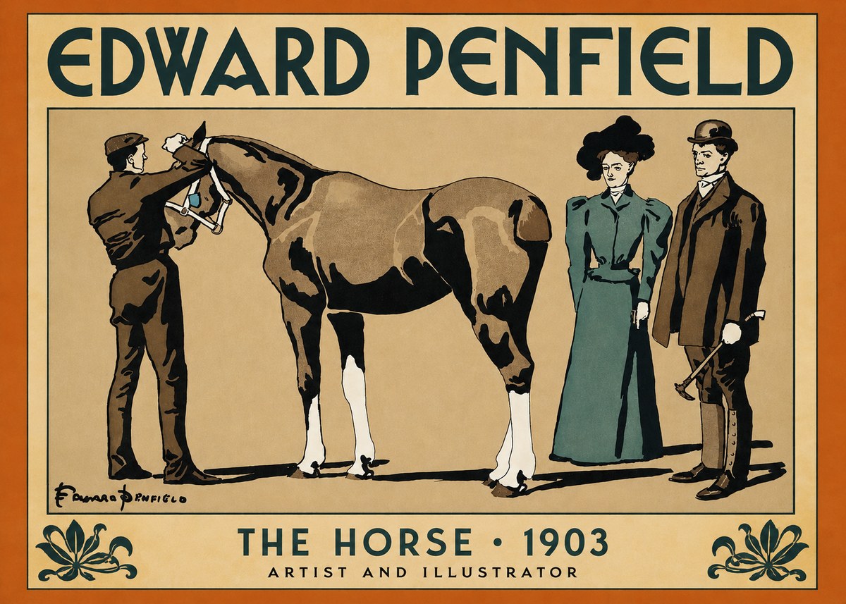Edward Penfield The Horse No2 - Affiche