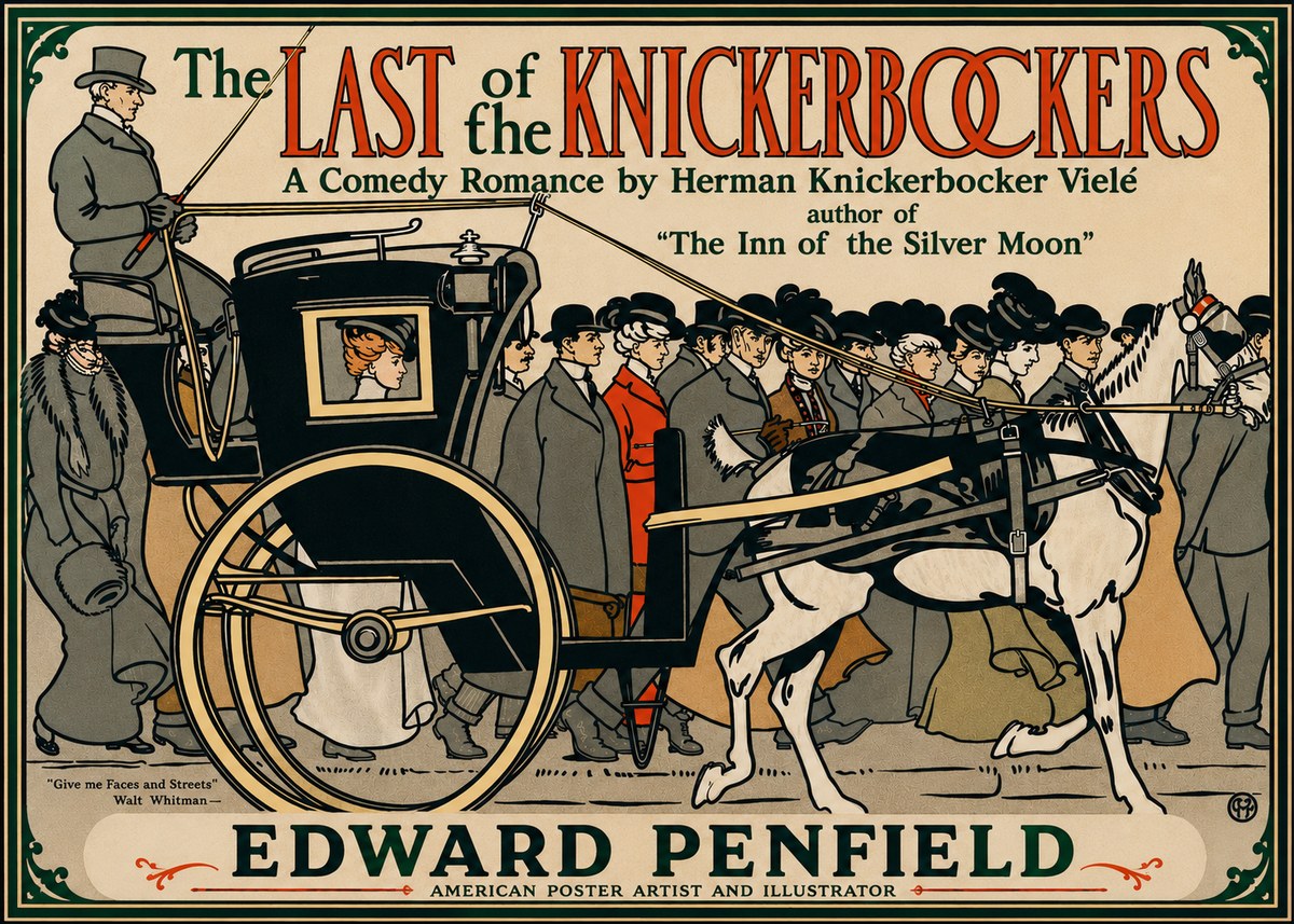 Edward Penfield The Last of the Knickerbockers No3 - Affiche