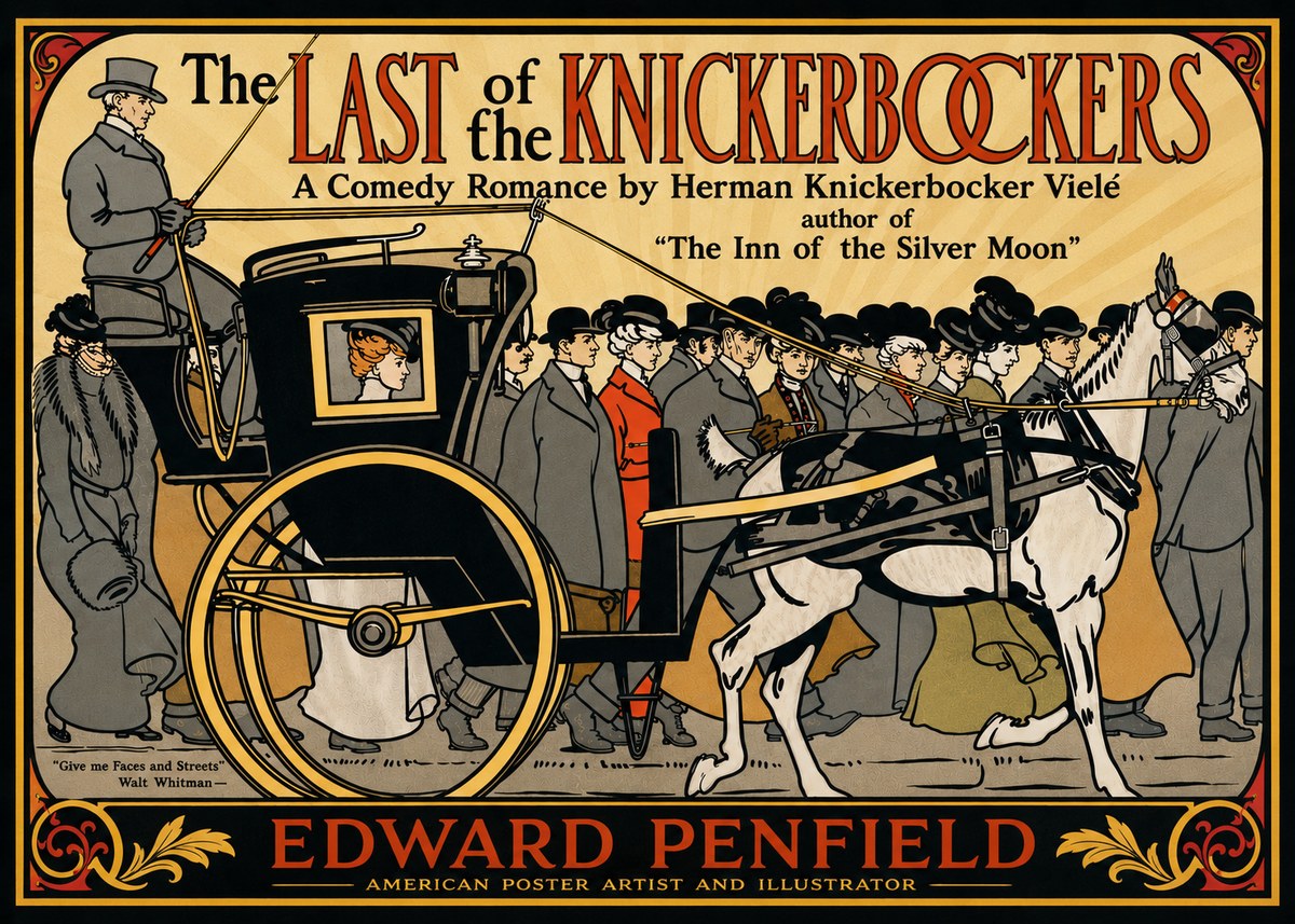 Edward Penfield The Last of the Knickerbockers No4 - Affiche