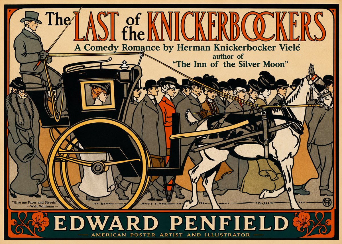 Edward Penfield The Last of the Knickerbockers No5 - Affiche