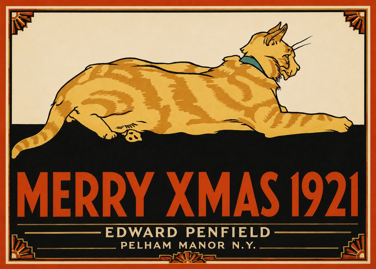 Edward Penfield Merry Xmas 1921 No5 - Affiche