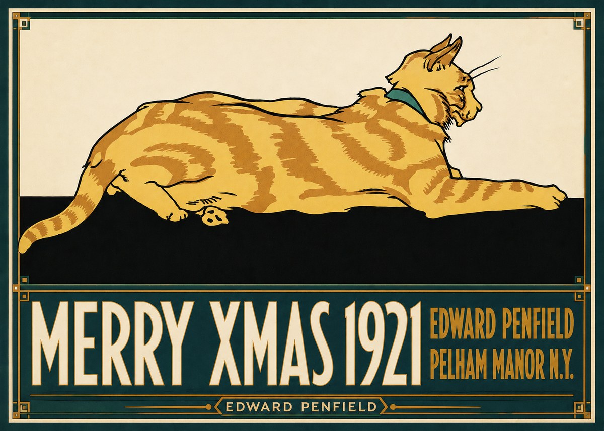 Edward Penfield Merry Xmas 1921 No6 - Affiche