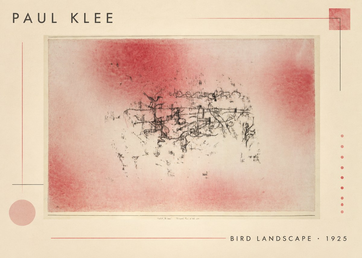 Paul Klee Bird Landscape No1 - Affiche