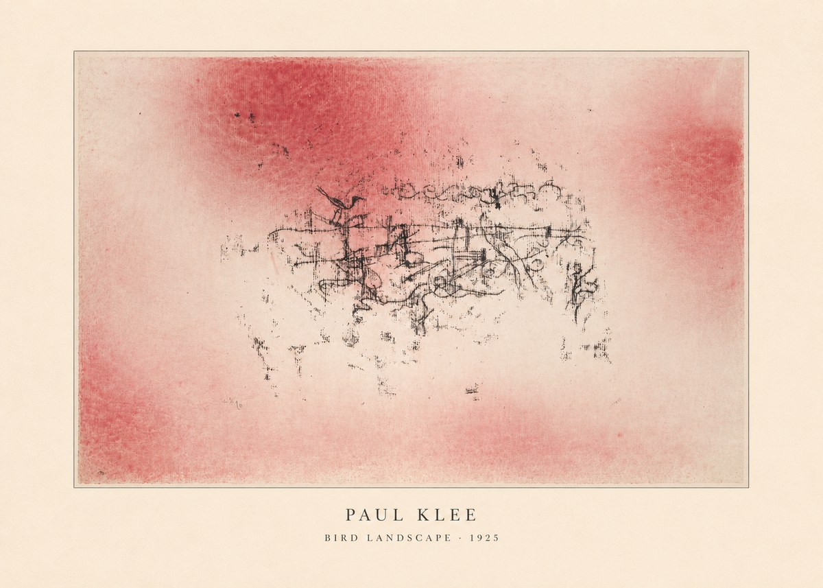 Paul Klee Bird Landscape No4 - Affiche