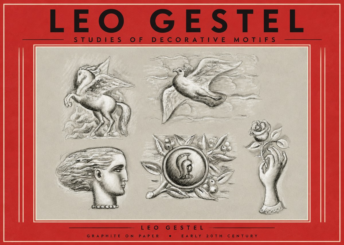 Leo Gestel Studies of Decorative Motifs No4 - Affiche