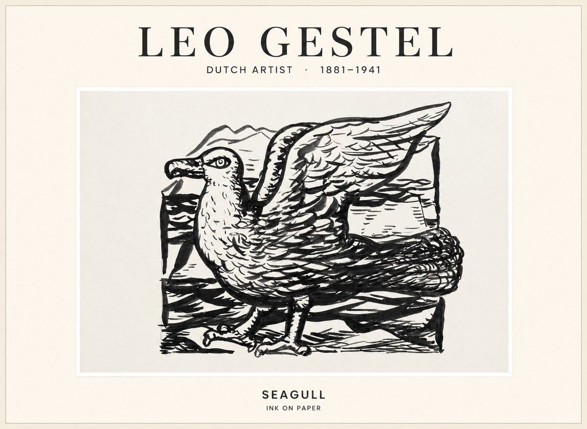 Leo Gestel Seagull No1 - Affiche