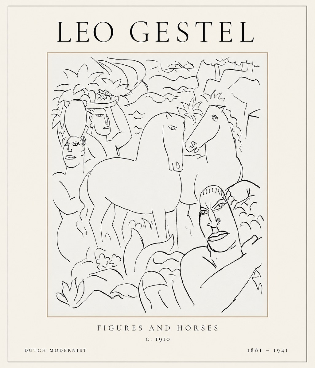 Leo Gestel The Equestrian Companions No2 - Affiche