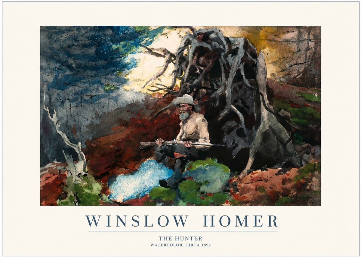 Winslow Homer The Hunter No1 - Affiche