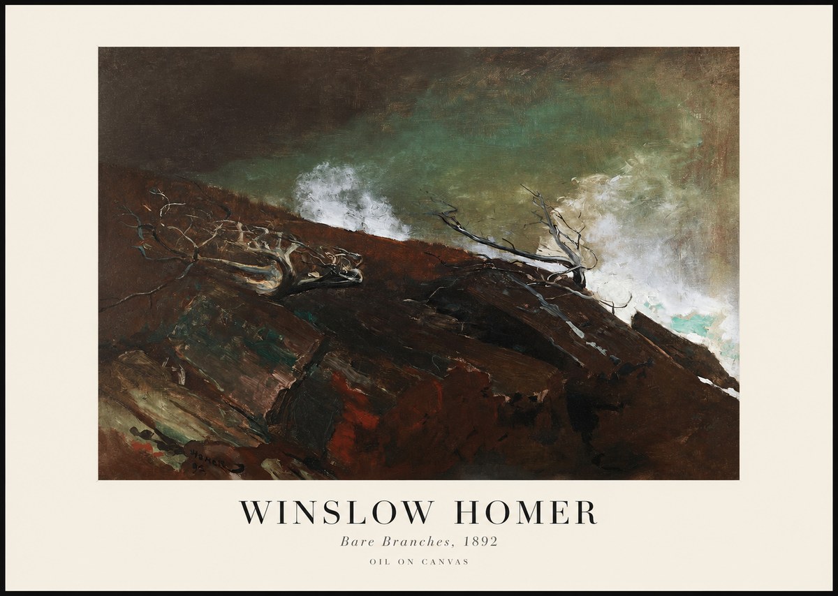 Winslow Homer Bare Branches, 1892 No1 - Affiche