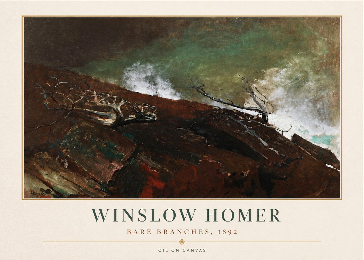 Winslow Homer Bare Branches, 1892 No3 - Affiche
