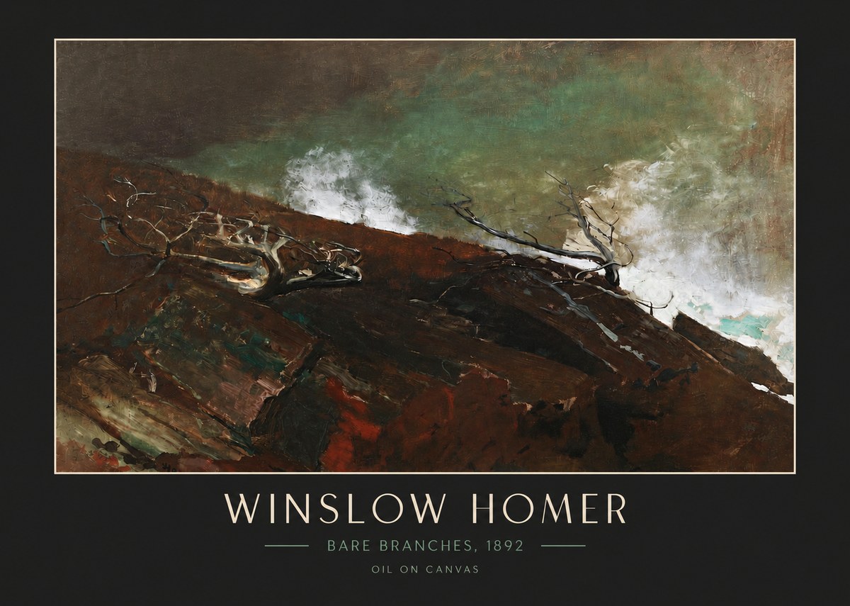Winslow Homer Bare Branches, 1892 No4 - Affiche