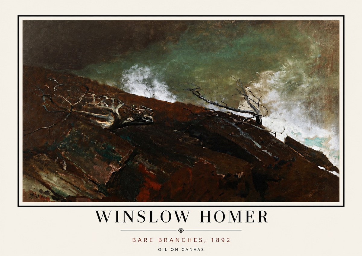 Winslow Homer Bare Branches, 1892 No5 - Affiche