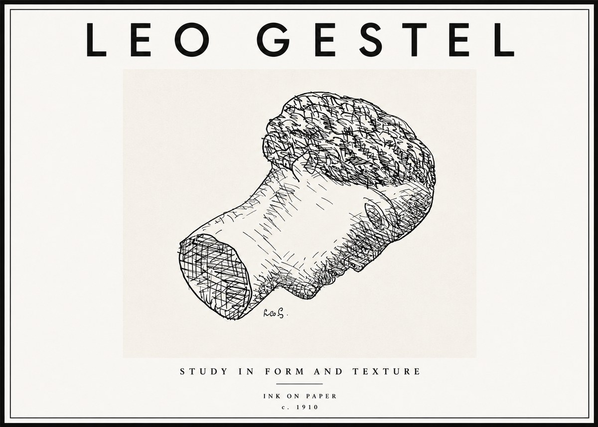 Leo Gestel Study in Form and Texture No6 - Affiche
