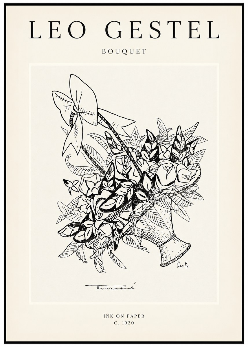 Leo Gestel Bouquet No1 - Affiche