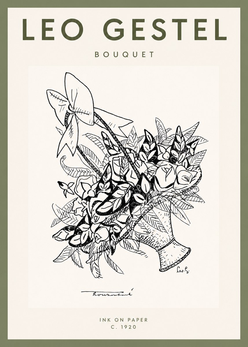 Leo Gestel Bouquet No2 - Affiche