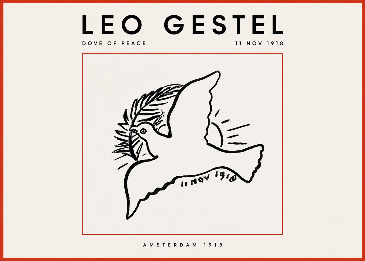 Leo Gestel Dove of Peace No2 - Affiche