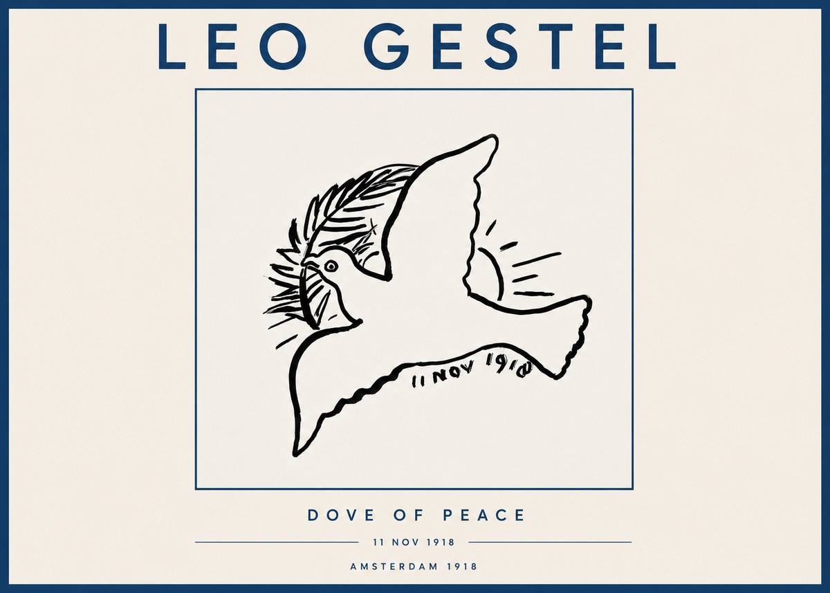 Leo Gestel Dove of Peace No4 - Affiche